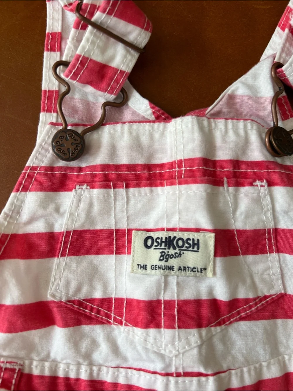 OSHKOSH Coral Striped Cotton Skirtall, 18mo